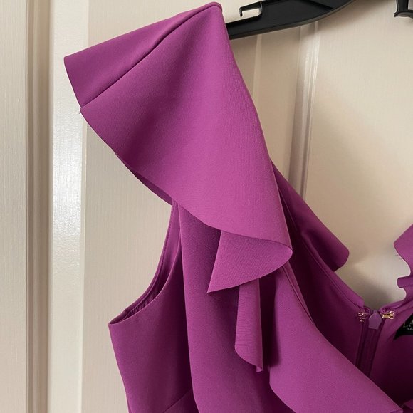 NEW Lauren Ralph Lauren Purple Dress Size 8 - Picture 3 of 8